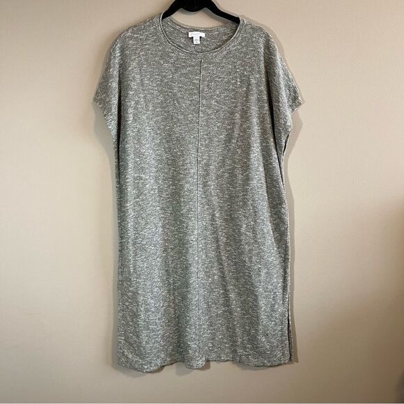 ✨ Pure Jill Women’s Gray Sleeveless Sweater Dress Small Tall - Picture 1 of 11